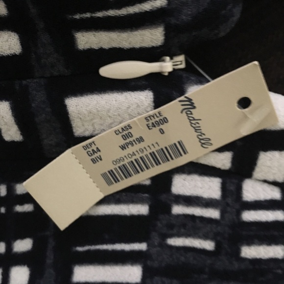 NWT Madewell Midnight Dress in Brushstroke Plaid - Picture 4 of 4